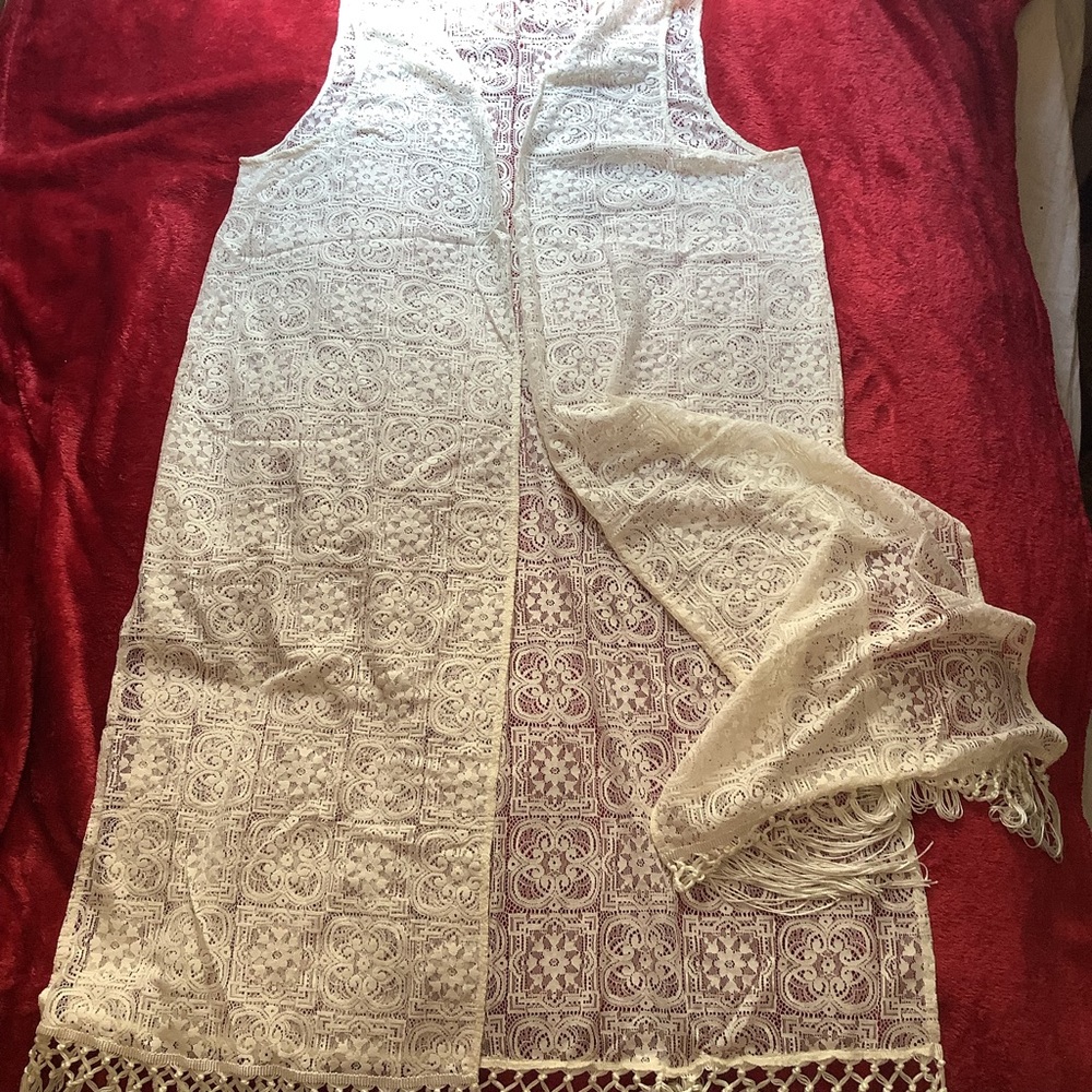 White coverup, cute style, very versatile